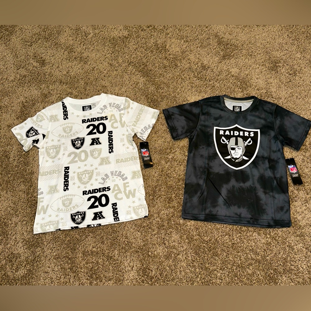 NWT NFL LAS VEGAS RAIDERS JERSEY/TEE BUNDLE